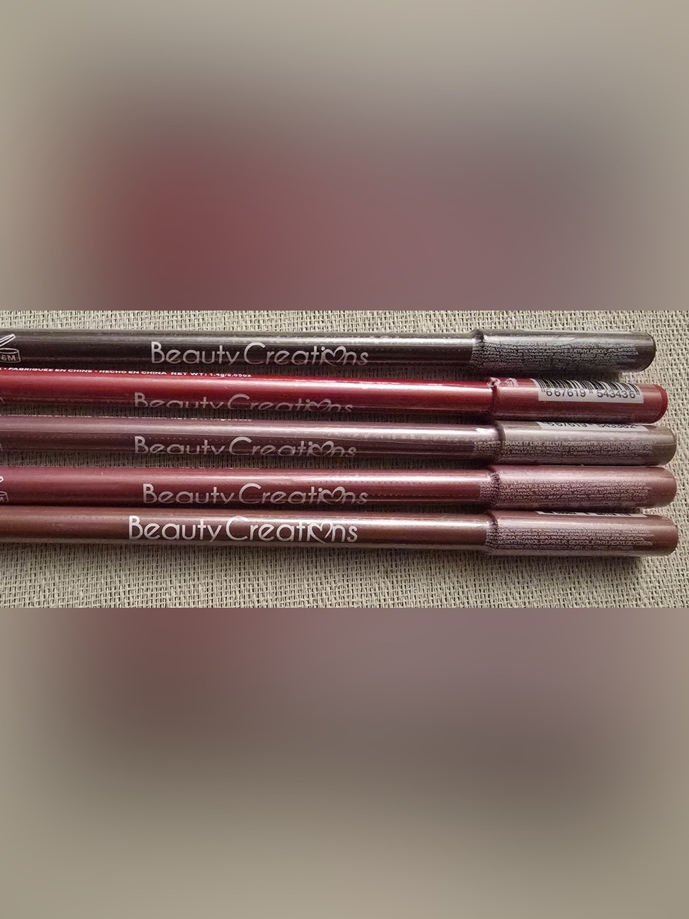 Hearts Pure Cosmetics Creations Lip Liner Set (5)